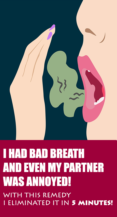 This natural remedy will only take you 5 minutes every day and you’ll get rid of bad breath once and for all!