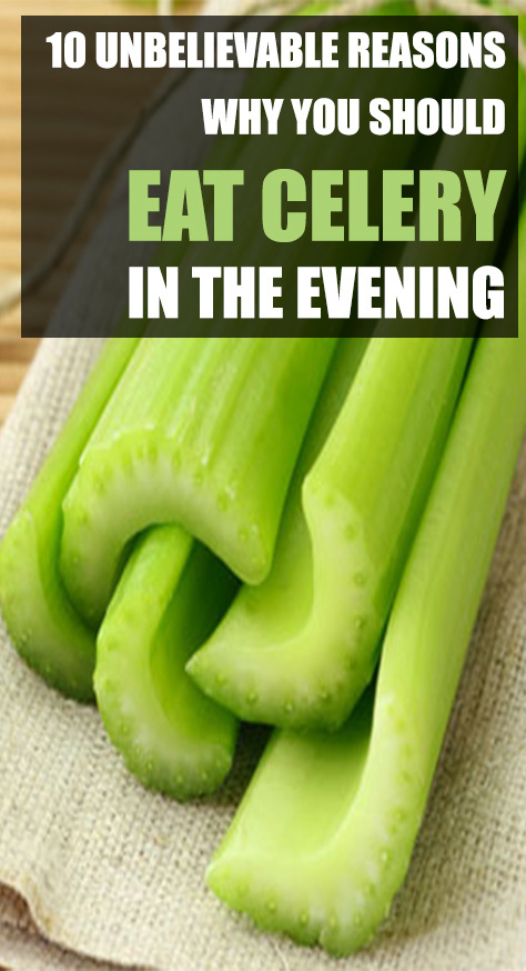 This crunchy vegetable abounds in many benefits important for the overall health of your body. For culinary use celery is usually found in soups and salads while it can be eaten in a raw state, as a snack.