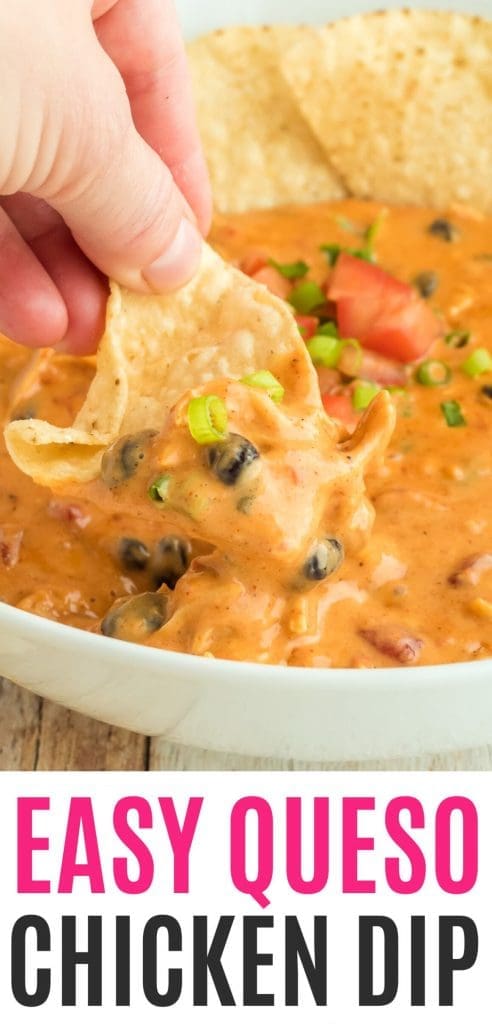 Easy Chicken Queso Dip